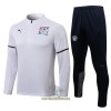 Manchester City Trainings Sweatshirt Pak Quarter-zip 2022-23 Witte - Heren